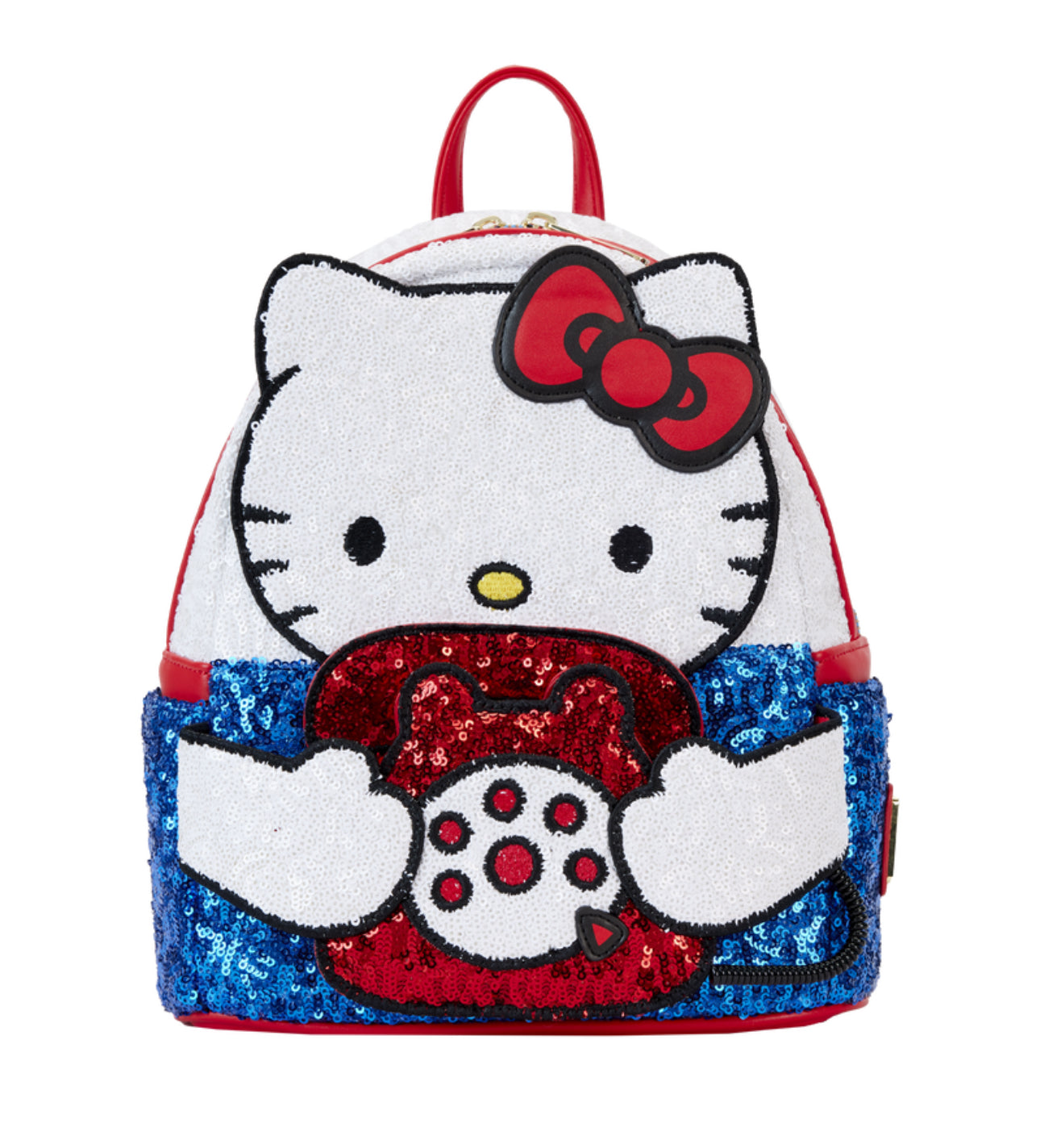 Sanrio Exclusive Hello Kitty 50th Anniversary Phone Sequin Cosplay Mini Backpack