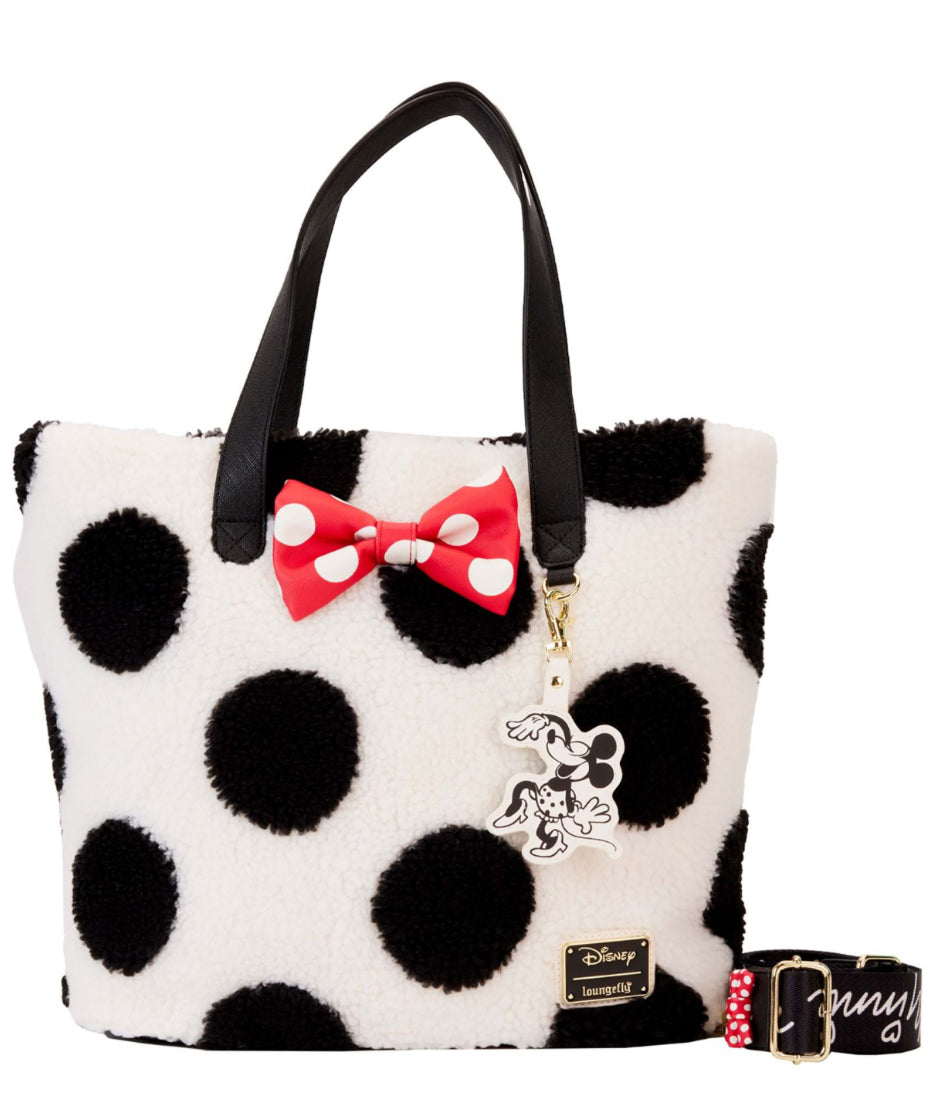 Minnie Mouse Rocks the Dots Classic Sherpa Tote Bag
