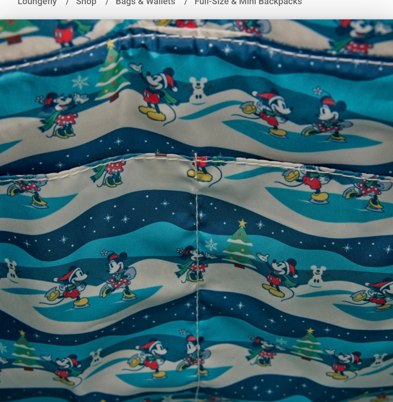 Mickey & Friends Holiday Convertible Backpack & Tote Crossbody Bag