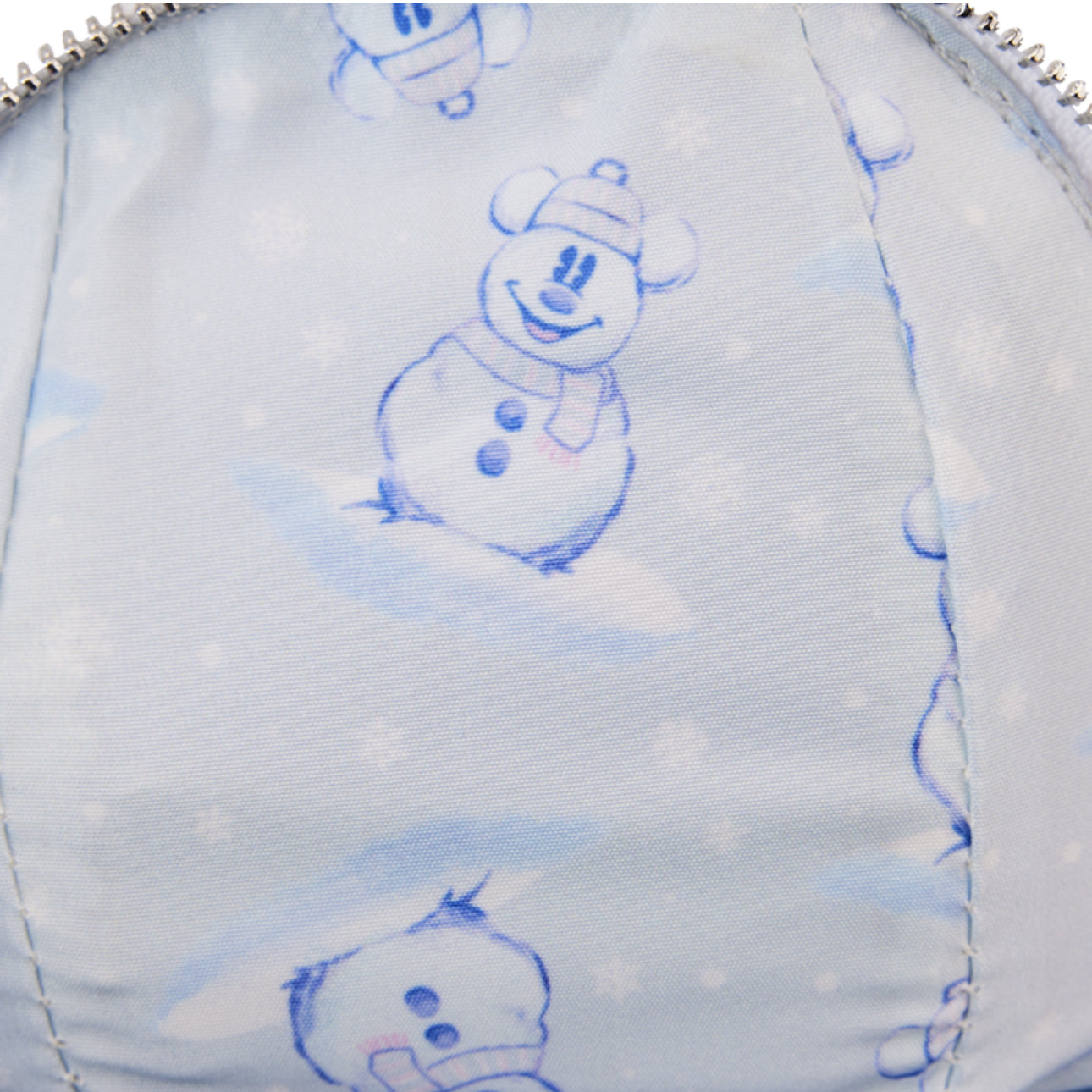 Stitch Shoppe Mickey Mouse Exclusive Winter Snowman Iridescent Figural Crossbody Bag