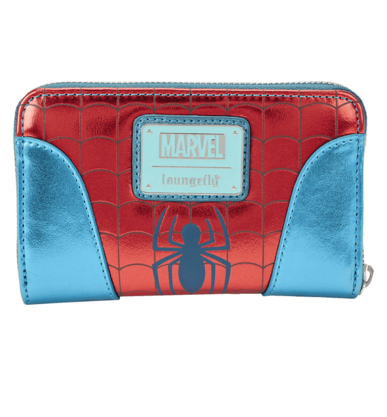 MARVEL METALLIC SPIDER-MAN ZIP AROUND WALLET