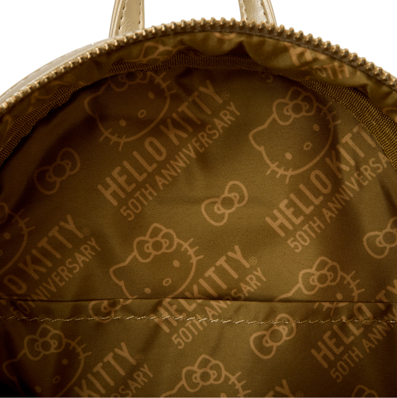Limited Edition Sanrio Hello Kitty 50th Anniversary Gold Mini Backpack