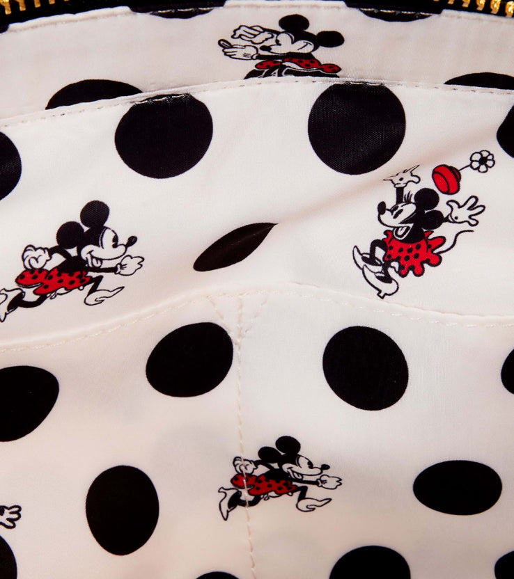 Minnie Mouse Rocks the Dots Classic Sherpa Tote Bag