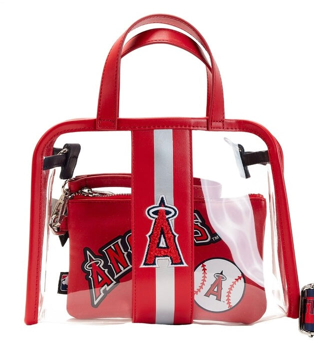 MLB LA Angels Stadium Crossbody Bag with Pouch