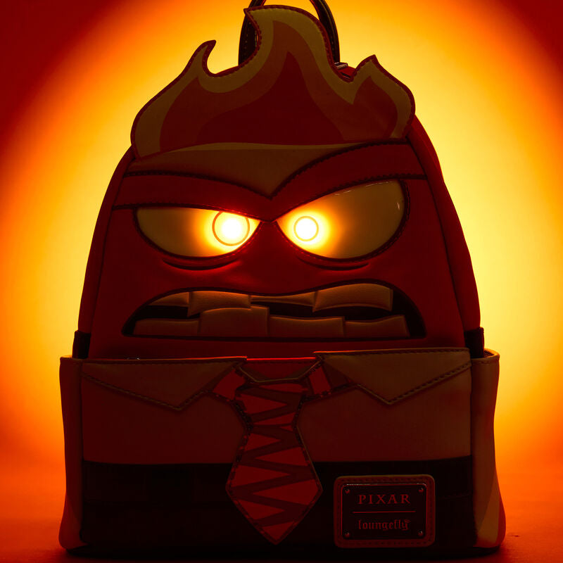 Inside Out Exclusive Anger Cosplay Light Up Glow Mini Backpack