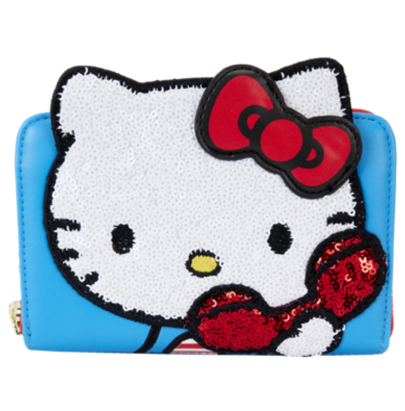 Sanrio Exclusive Hello Kitty 50th Anniversary Phone Sequin Cosplay Zip Around Wallet