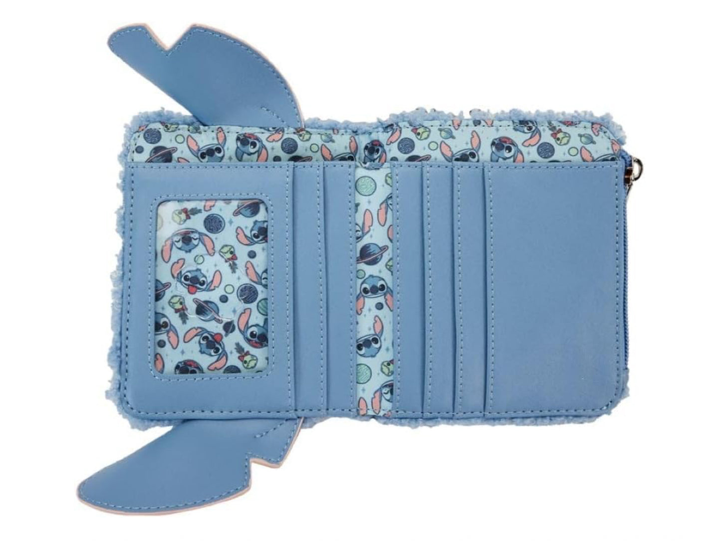 Stitch Plush Sherpa Cosplay Bifold Wallet