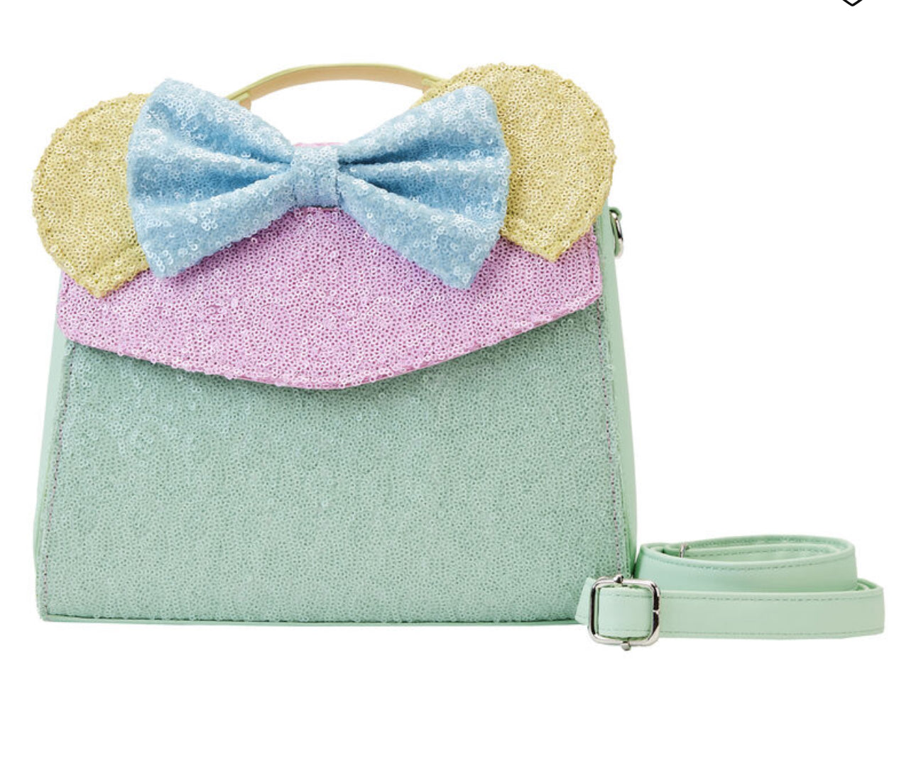 MINNIE MOUSE PASTEL SEQUIN CROSSBODY BAG