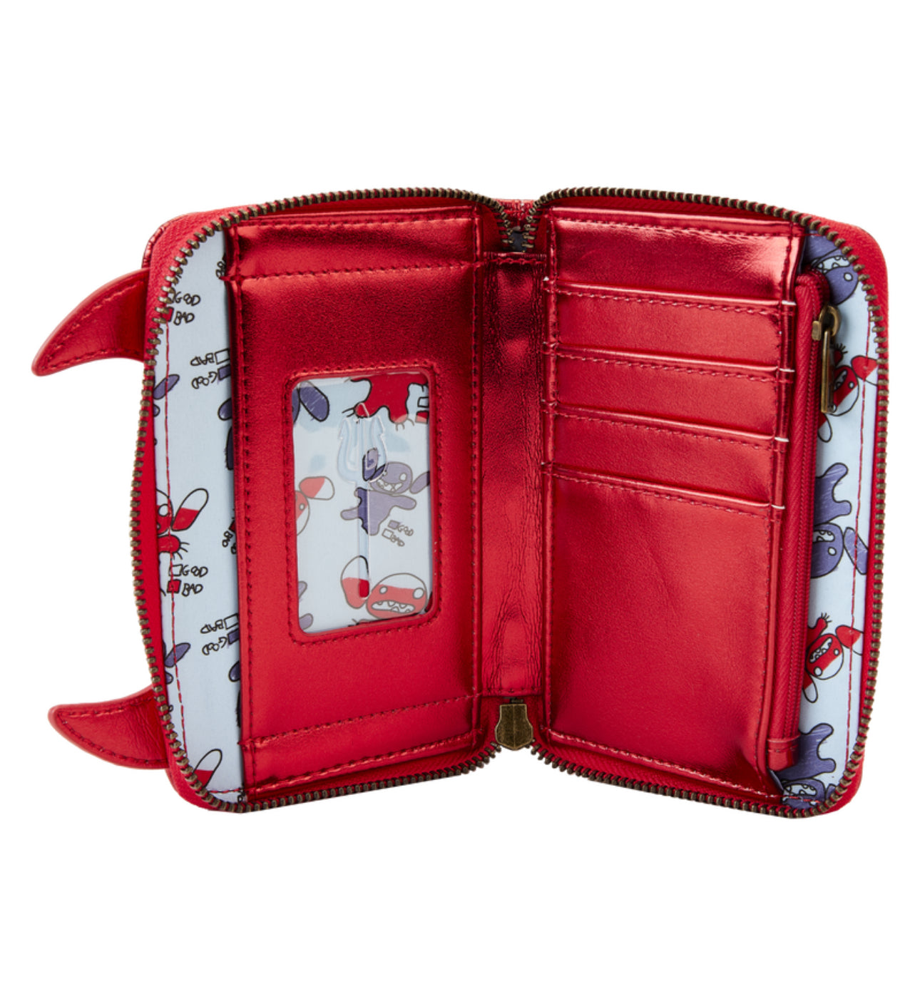 Stitch Devil Cosplay Zip-Around Wallet
