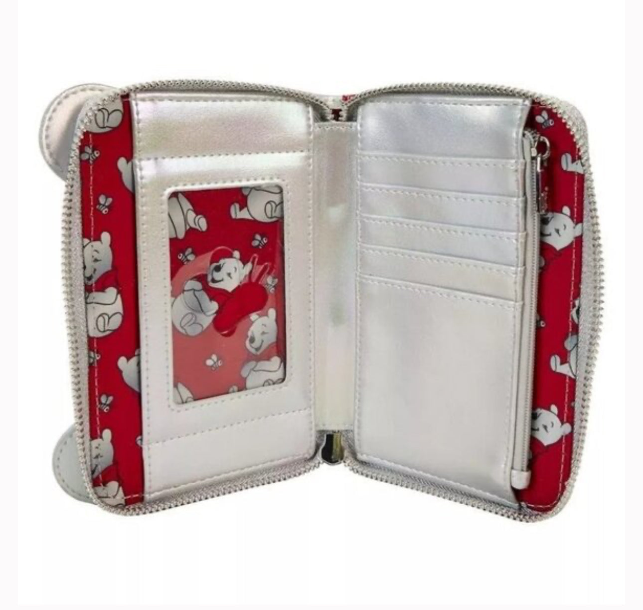 Disney 100 Exclusive Platinum Winnie the Pooh Cosplay Zip Around Wallet