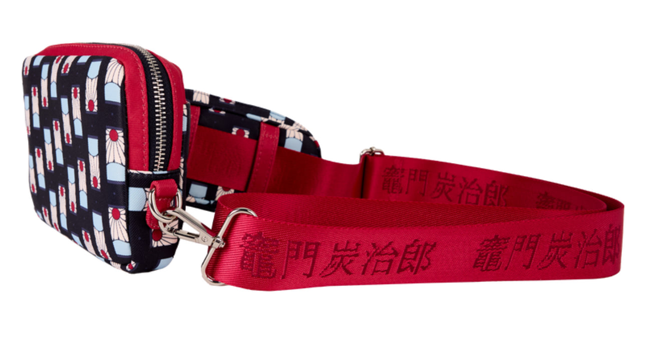 Demon Slayer All-Over Print Sling Crossbody Bag with Coin Bag