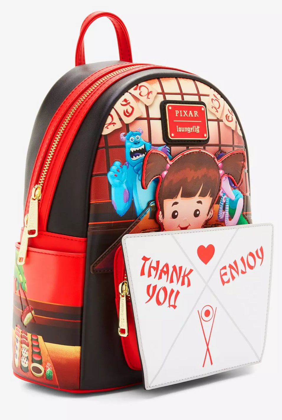 Loungefly Pixar Monsters, Inc. Takeout Box Mini Backpack