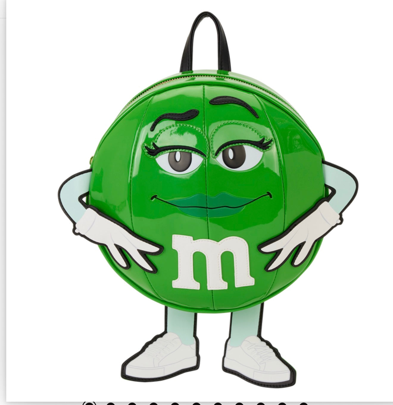 Loungefly x M&M'S Green Character Cosplay Chocolate Scented Mini Backpack