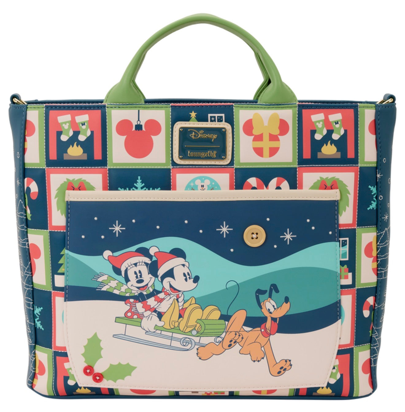 Mickey & Friends Holiday Convertible Backpack & Tote Crossbody Bag