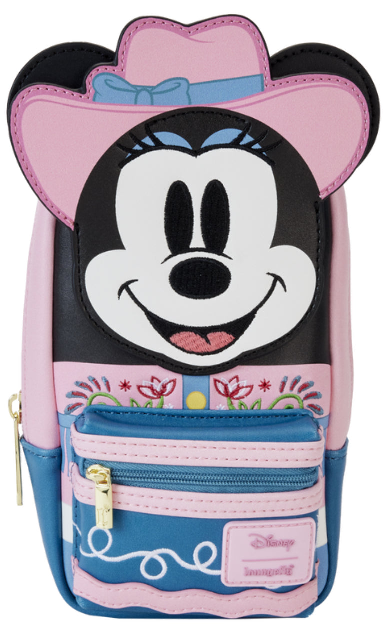 Western Minnie Mouse Cosplay Stationery Mini Backpack Pencil Case