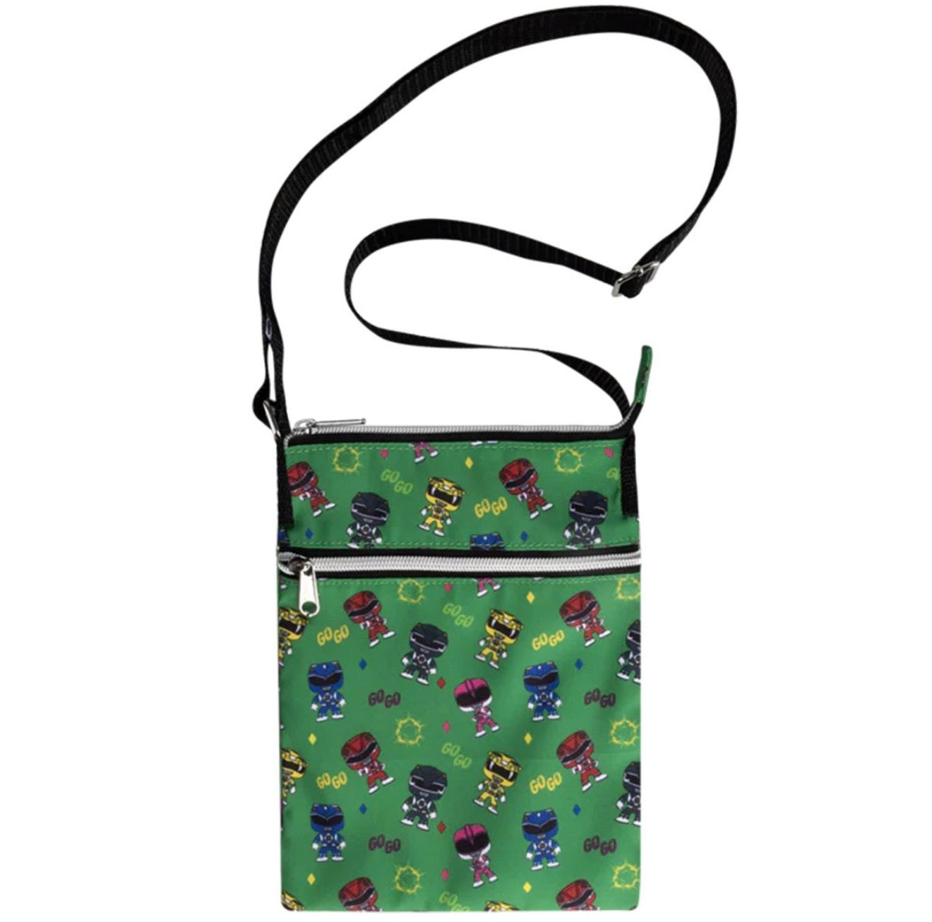 Funko Mighty Morphin Power Rangers Character Print Crossbody Passport Bag