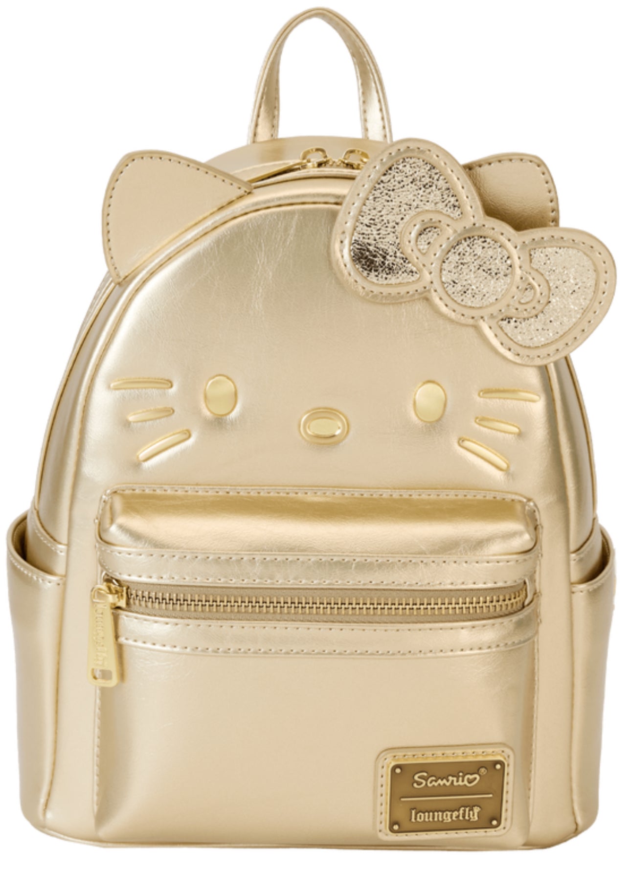 Limited Edition Sanrio Hello Kitty 50th Anniversary Gold Mini Backpack