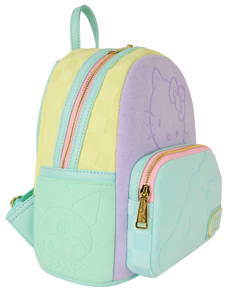 SDCC Limited Edition Hello Kitty & Friends Color Block Terry Cloth Mini Backpack