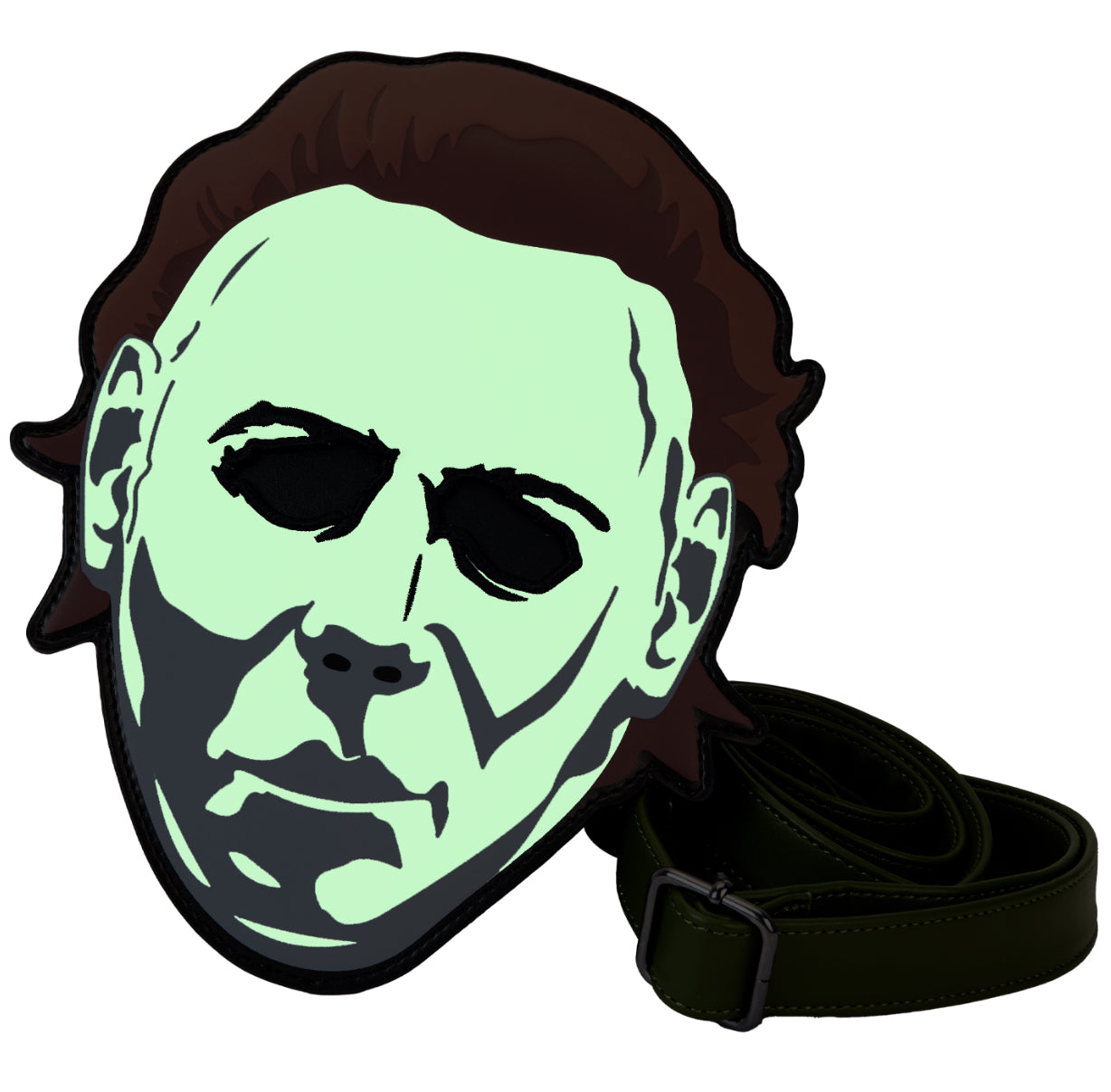 Halloween Michael Myers Mask Glow Crossbody Bag