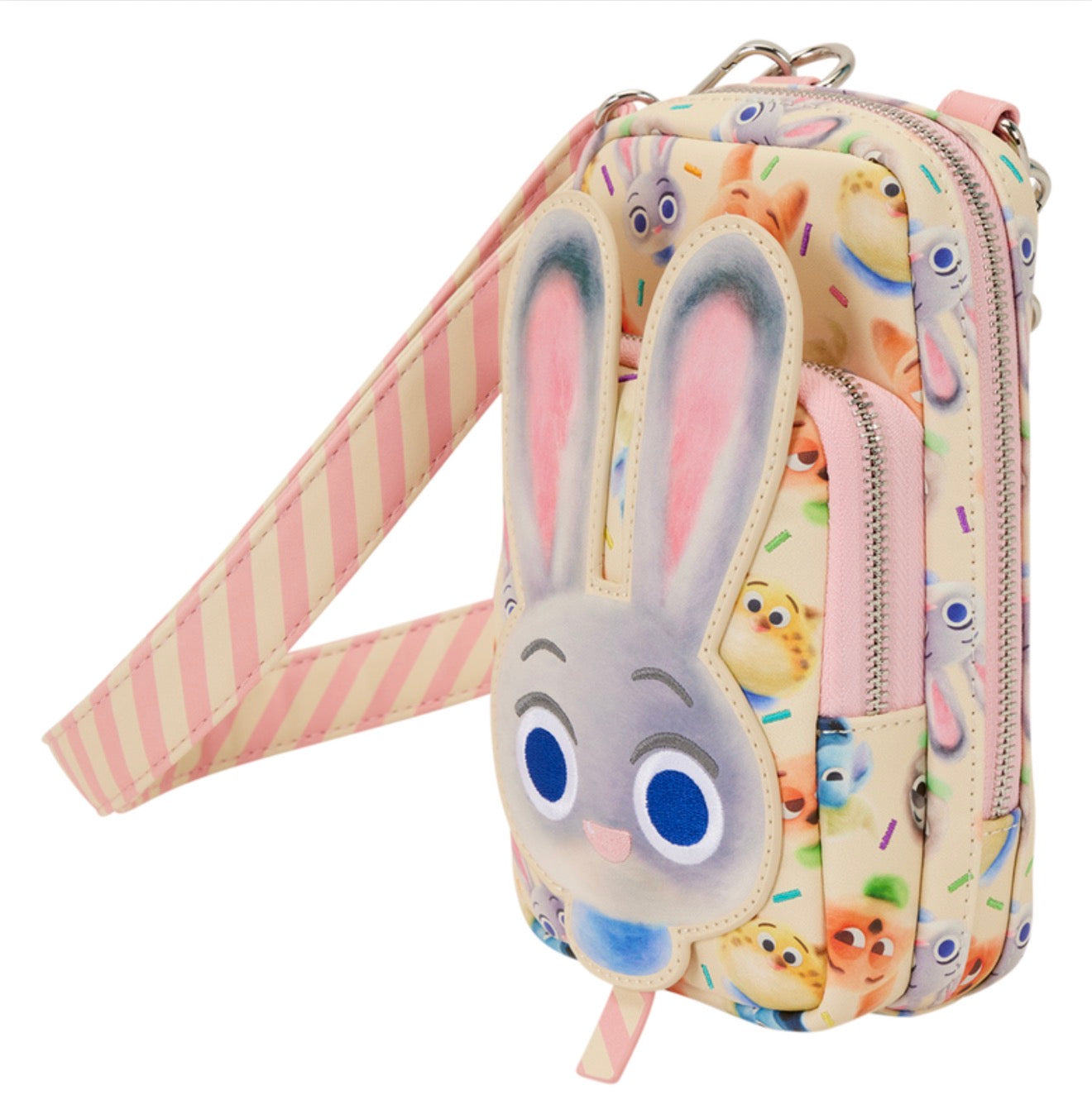 Zootopia 2 Judy Hopps Cotton Candy Cosplay Cell Phone Crossbody Bag with Coin Bag