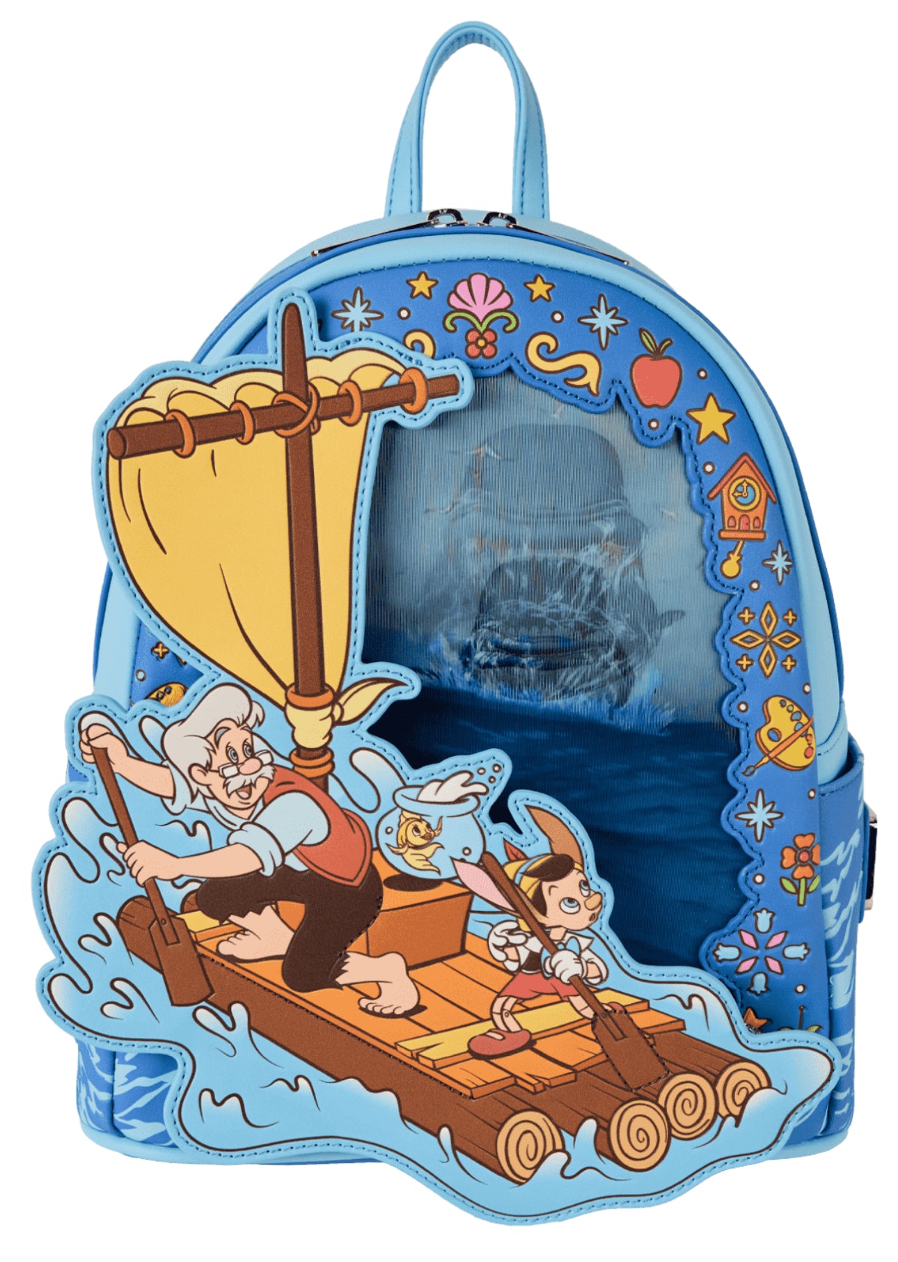 Pinocchio exclusive raft Monstro Lenticular Mini Backpack