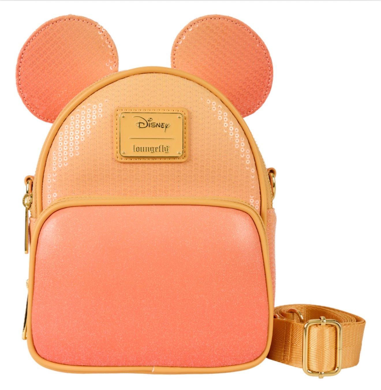 Mickey Mouse Glitter Sequin Convertible Mini Backpack & Crossbody Bag