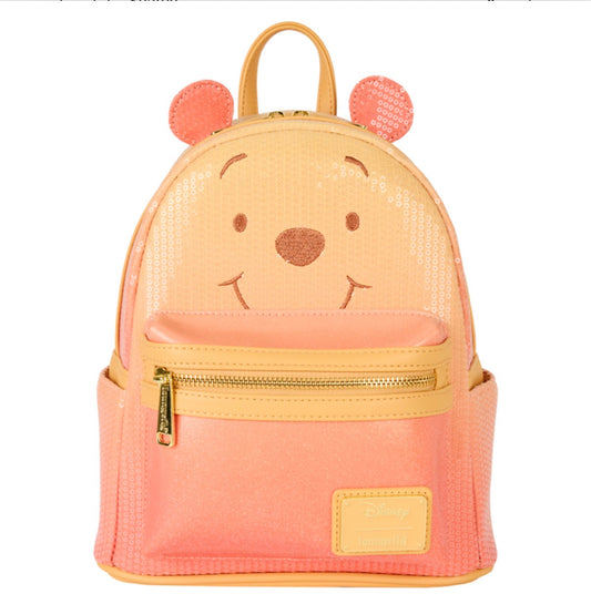 Winnie the Pooh Cosplay Sequin & Glitter Mini Backpack