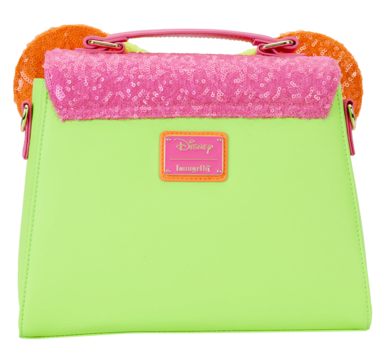 Minnie Mouse Exclusive Color Block Neon Sequin Crossbody Bag