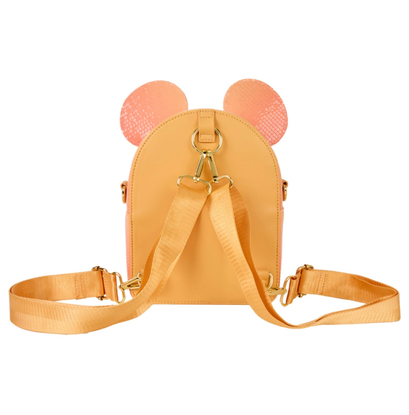 Mickey Mouse Glitter Sequin Convertible Mini Backpack & Crossbody Bag