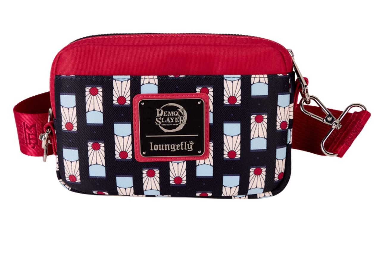 Demon Slayer All-Over Print Sling Crossbody Bag with Coin Bag