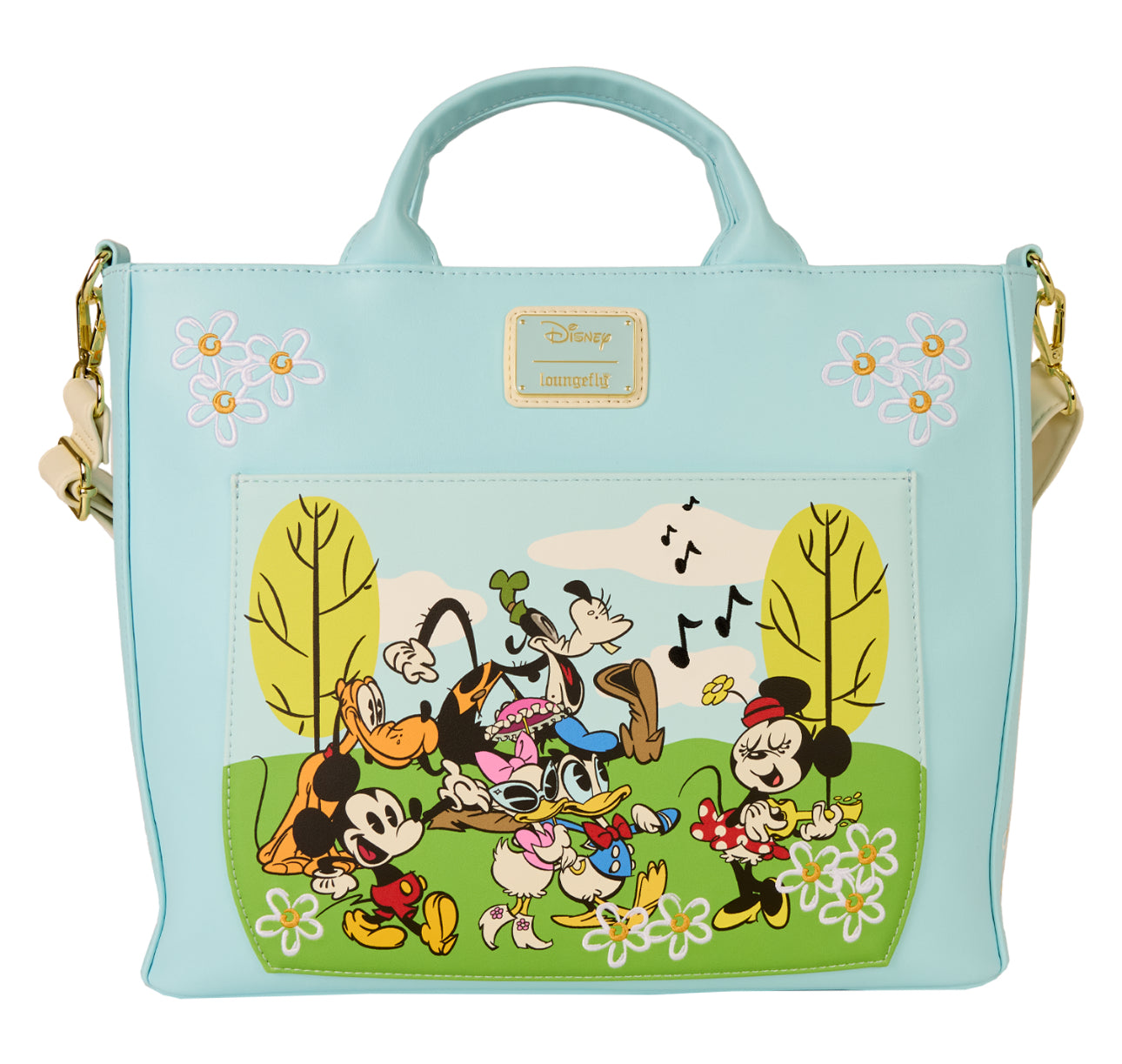 Mickey & Friends Exclusive Park Day Convertible Backpack & Tote Crossbody Bag