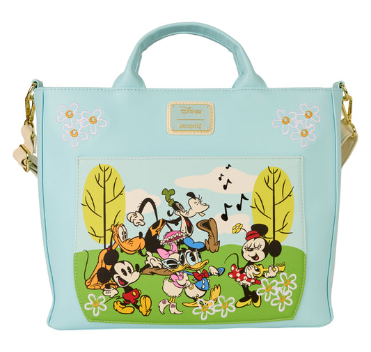 Mickey & Friends Exclusive Park Day Convertible Backpack & Tote Crossbody Bag