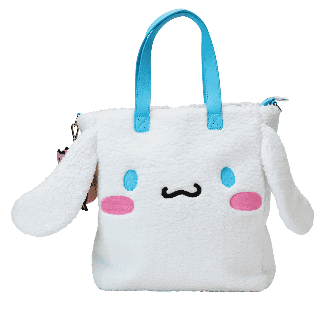 Sanrio Cinnamoroll Cosplay Sherpa Tote Crossbody Bag with Coin Bag