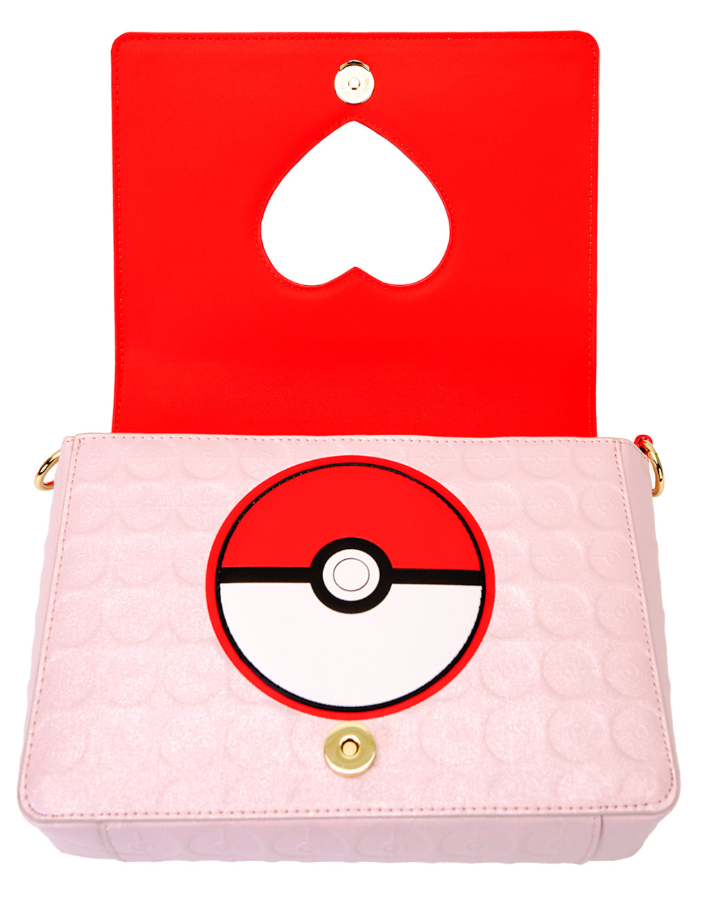 Pokemon Exclusive I Choose You Hearts Crossbody Bag