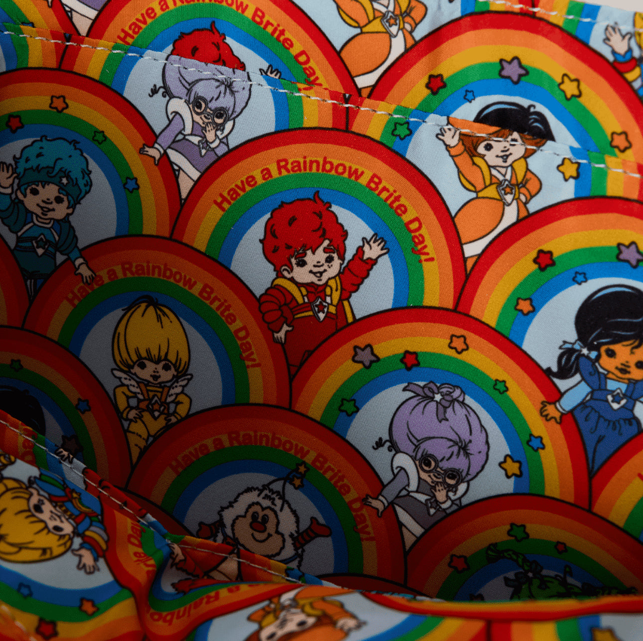 Rainbow Brite Iridescent Convertible Backpack & Tote Crossbody Bag