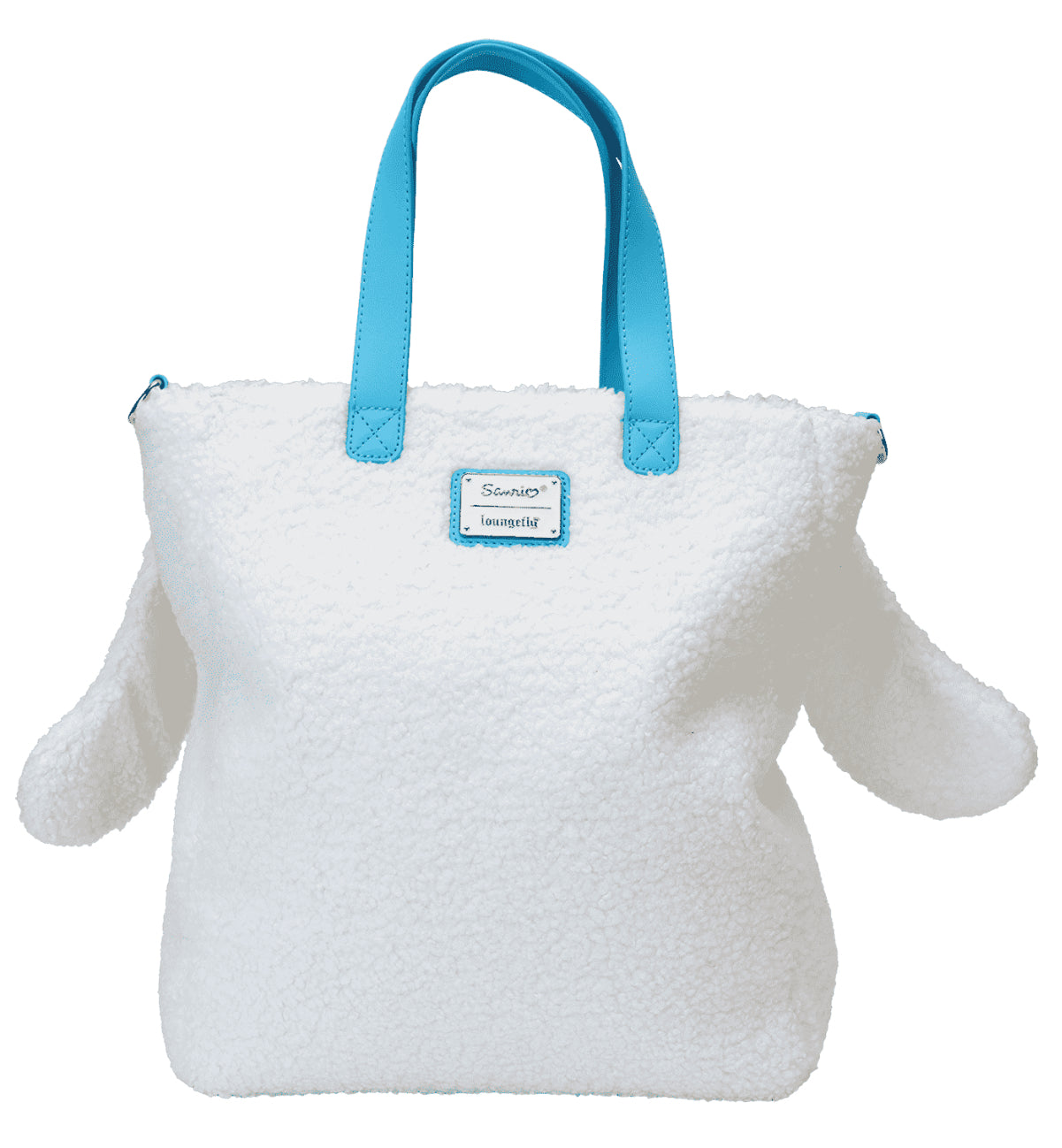 Sanrio Cinnamoroll Cosplay Sherpa Tote Crossbody Bag with Coin Bag