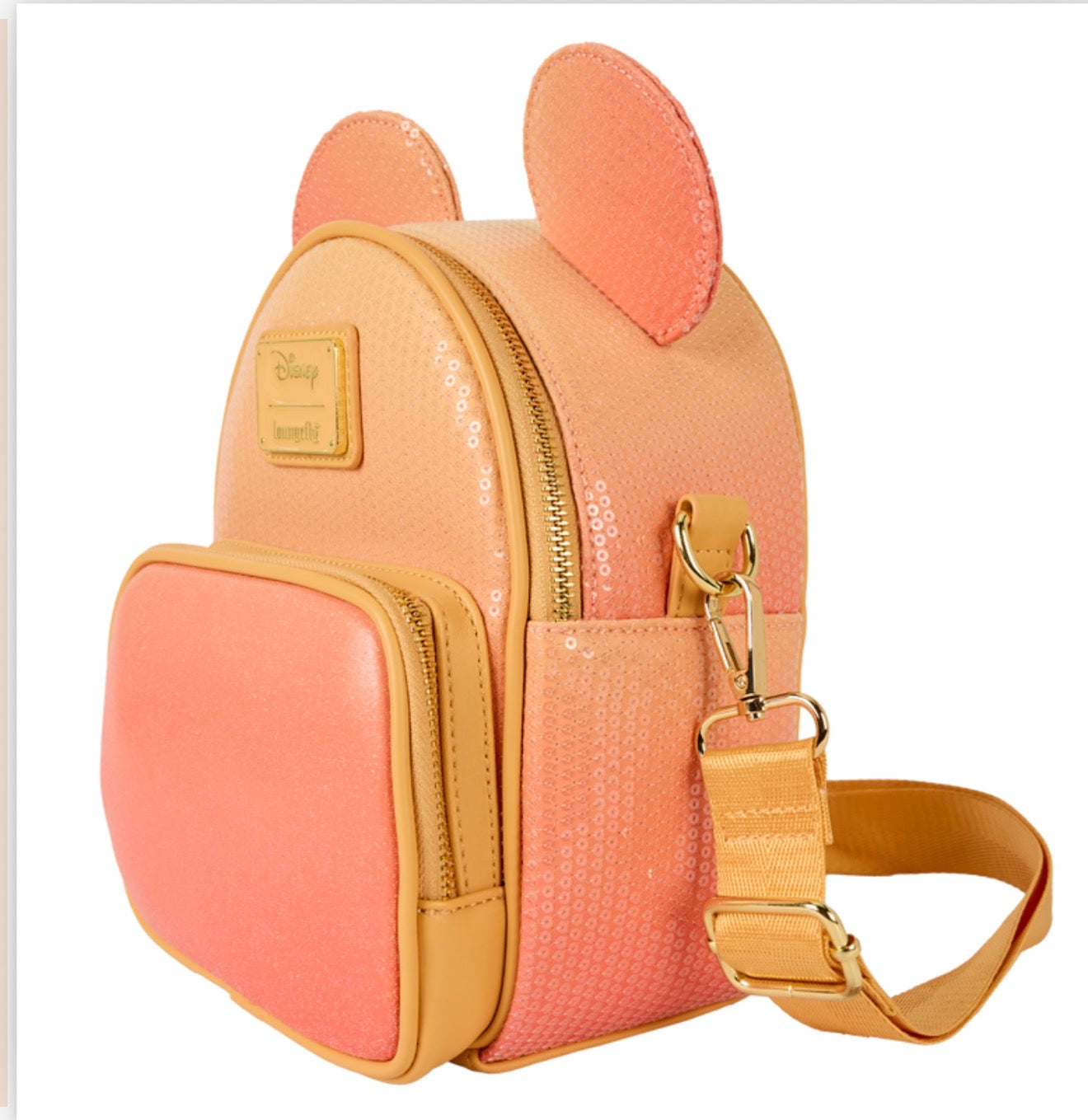 Mickey Mouse Glitter Sequin Convertible Mini Backpack & Crossbody Bag