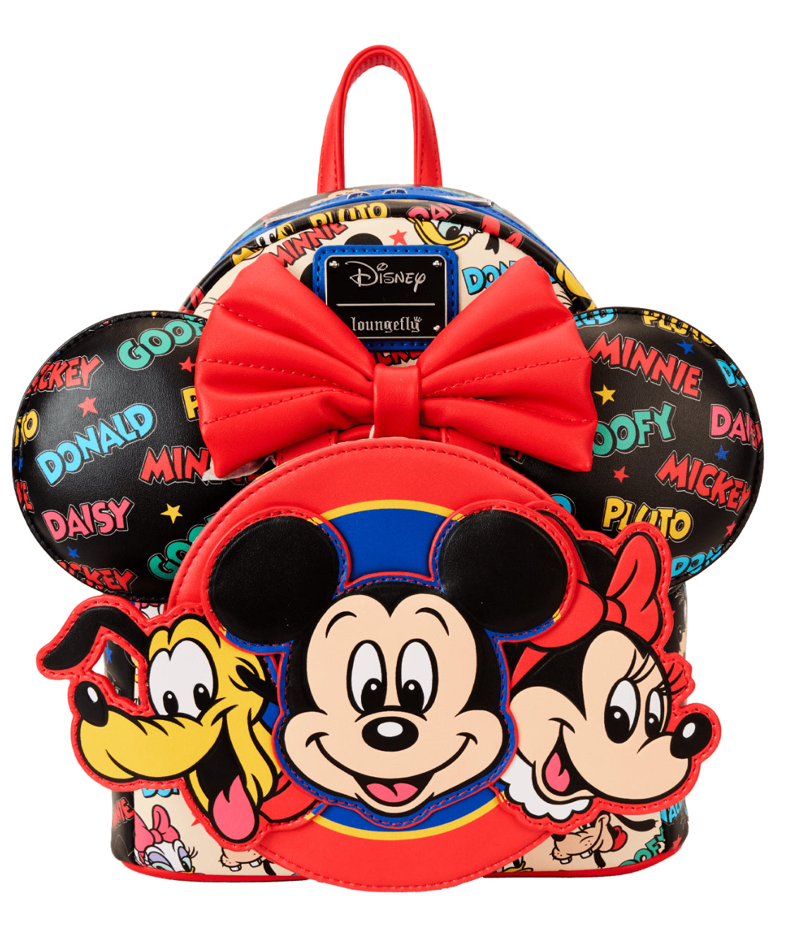Mickey & Friends Classic All-Over Print Mini Backpack With Ear Headband