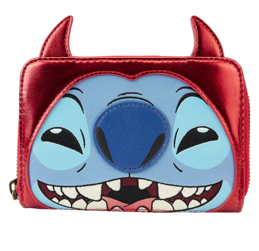 Stitch Devil Cosplay Zip-Around Wallet