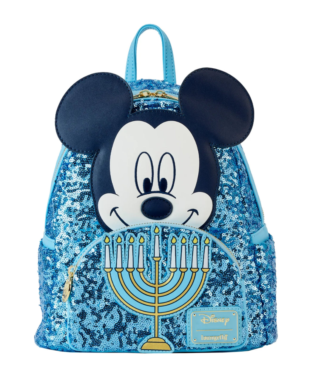 Mickey Mouse Hanukkah Sequin Glow Mini Backpack